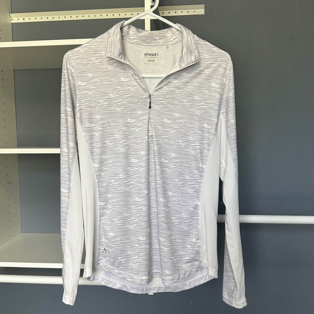 Ahead / Kate Lord Idalia Performance Print Sun Shirt - Size Medium